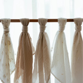 Little Dutch Swaddle Beige streepjes - 120 cm