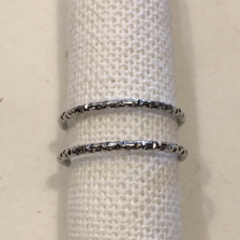 My Jewellery ring | verstelbare ring dubbel zilver.