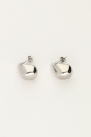 My Jewellery oorbellen | druppel hoekig zilver