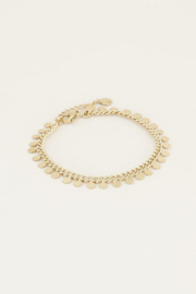 My jewellery armband kleine muntjes goud