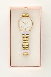 My Jewellery Rond horloge met schakels & witte wijzerplaat