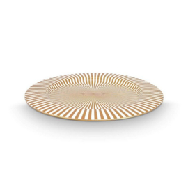 Pip studio plate stripes white-gold 32cm