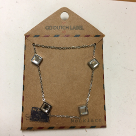 Go Dutch Label ketting | steentjes zilver.