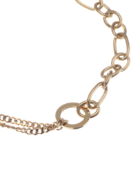 rose en camellia armband  dubbel met cirkel