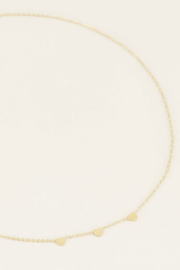 My Jewellery ketting | drie hartjes goud