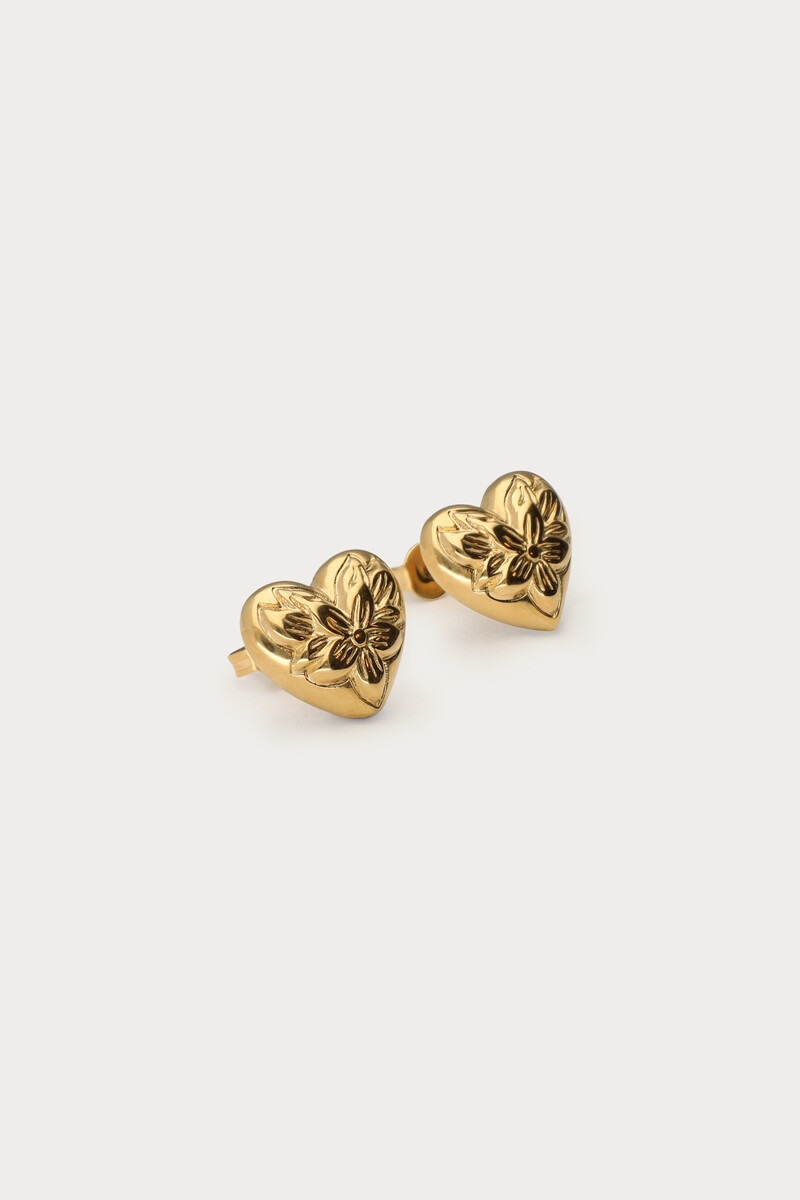 My Jewellery Botanical studs bloemen hart groot