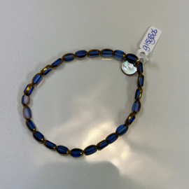 Just a touch armband crystal blauw