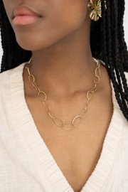 My jewellery ketting met ovale schakels goud