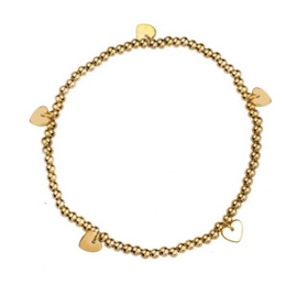 Day&Eve Balsy Bracelet - 14K - 3mm + 5 hearts