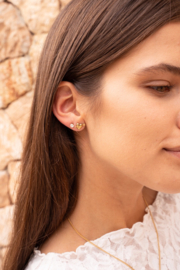 My jewellery oorbellen studs cupido hartje goud