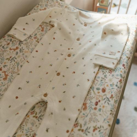 Little Dutch Eendelige pyjama - Wit - Forest Friends - Forest Treasures