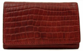 Bear Design kleine dames  portemonnee 'croco' |  rood