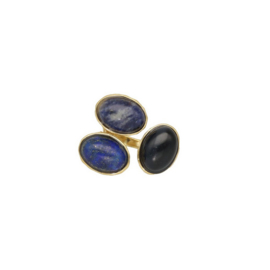 Camps & Camps ring Mixed gem ring blauw