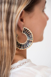 My Jewellery oorbellen | Groene statement oorhangers met kralen*