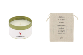zusss geurkaars in katoenen zakje mama wit