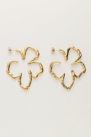 My Jewellery oorbellen | statement bloemen goud