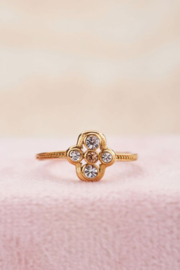 My jewellery ring | goud ring vintage transparant.*
