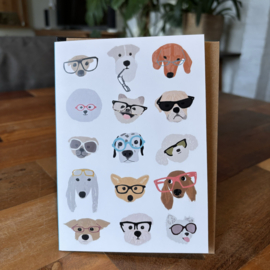 east end prints dogs in glasses