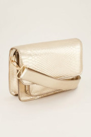 My Jewellery tas | schoudertas croco print goud