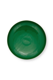 Pip Studio Low Tray Metal Dark Green 12.50x35cm