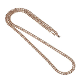 Camps & Camps ketting rosé goud mat gourmet lang