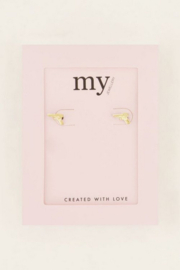 My Jewellery oorbellen | studs met pistooltje goud*
