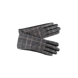black colour handschoenen | Minny geruit