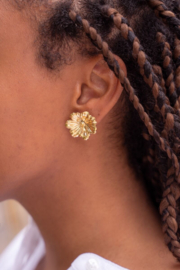 My Jewellery oorbellen | studs met bloem goud