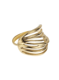 rose en camellia verstelbare ring