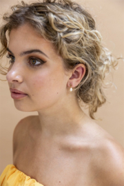 Go Dutch Label oorbellen Little Pearl - 14K