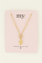 my jewellery ketting | bedel kever goud*