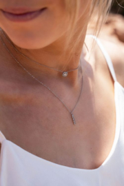 my jewellery ketting | Stras vierkant groot goud