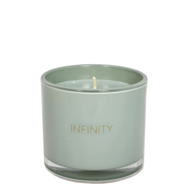 My Flame geurkaars met wens-armband - infinity - minty bamboo