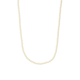 biba ketting lang parel 6mm beige