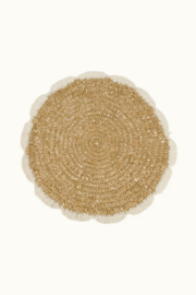 zusss placemat geschulpt naturel/ecru