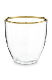 vtwonen decoratief glas | accessoires glas met goud randje