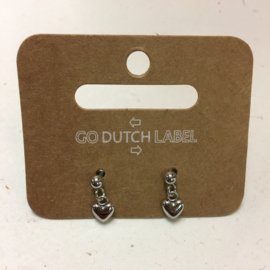 Go Dutch Label oorbellen | hartje zilver.