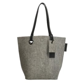 Zebratrends Shopper | vilt grijs