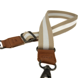 Bear  Design Bag strap Puck beige wit