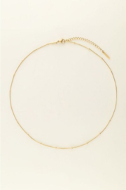 My jewellery ketting basic met bolletjes goud