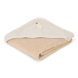 Little Dutch Badcape - Beige - 75 x 75 - Newborn Naturals - Baby Bunny