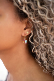 My Jewellery oorbellen | bloemetjes studs goud