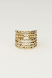 My jewellery verstelbare statement ring kettingen goud