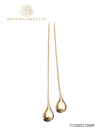 rose en camellia ketting druppel