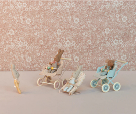 Maileg kinderwagen baby roze