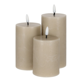 giftstories Jens living LED Stompkaarsen Steengrijs /3