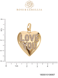 rose en camellia bedel love you hart