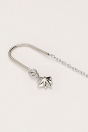 My jewellery Doortrek oorhangers met ster zilver