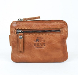 Bear Design portemonnee/sleuteletui | cognac