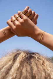my jewellery armband | Stras 5 steentjes zilver